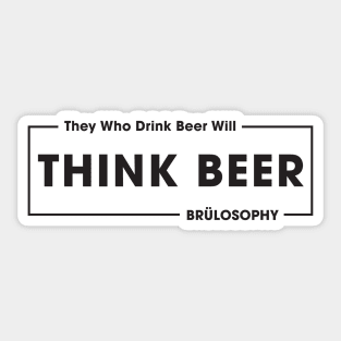 Think Beer! (Dark) Sticker